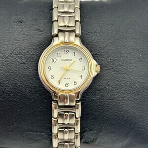 Carriage by Timex Silver Tone WR 30M Women’s Stainless Steel Watch